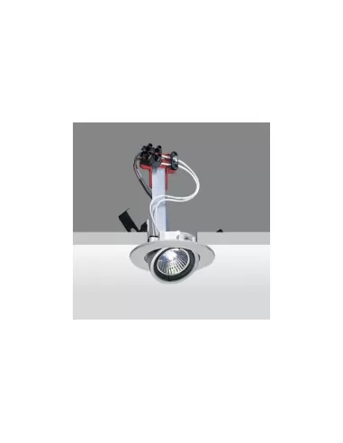Iguzzini minilaser recessed spotlight round chrome metal orient 35w gu4 ø81x132 3 8091 010 0